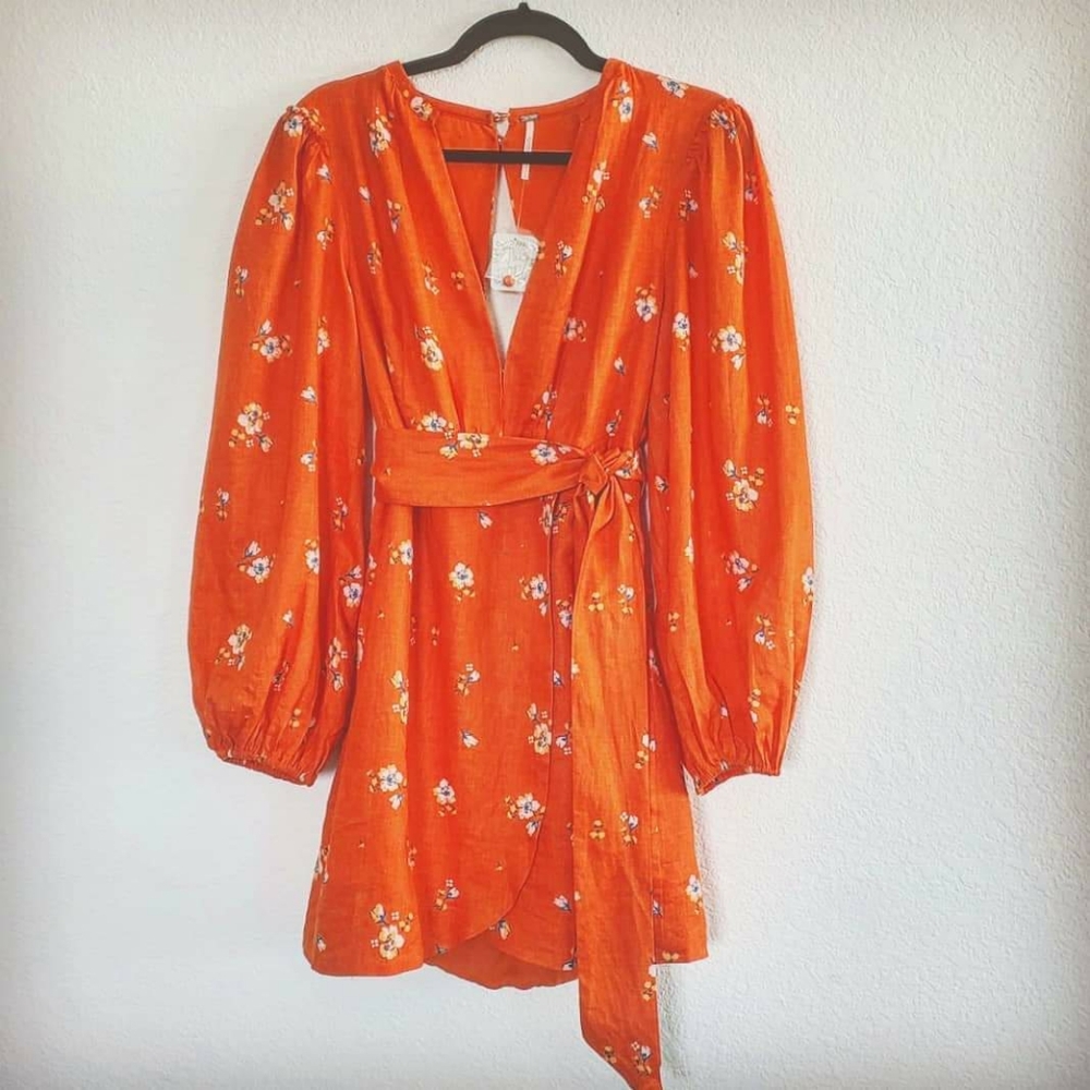 Free People balloon sleeve dress